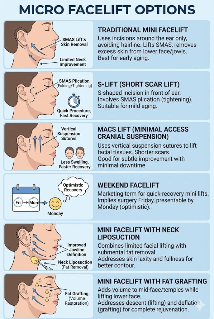 Micro Facelift Types and procedures