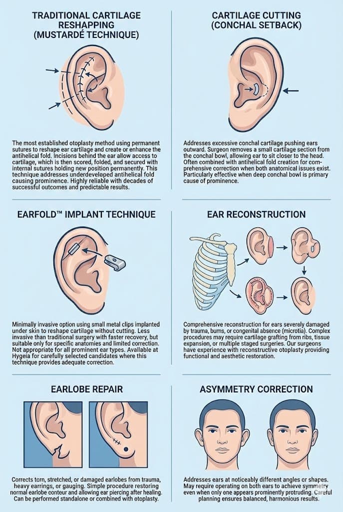 Llojet e Otoplastikës